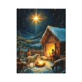 thumbnail image 2 of CozyNet A Serene Nativity Scene Glowing Under A Bright Star, Surrounded By Calm Shepherds And Animals Wall Art Prints With Frame Canvas Perfect for Living Room & Bedroom, Wall Decor 12"x16", 2 of 10