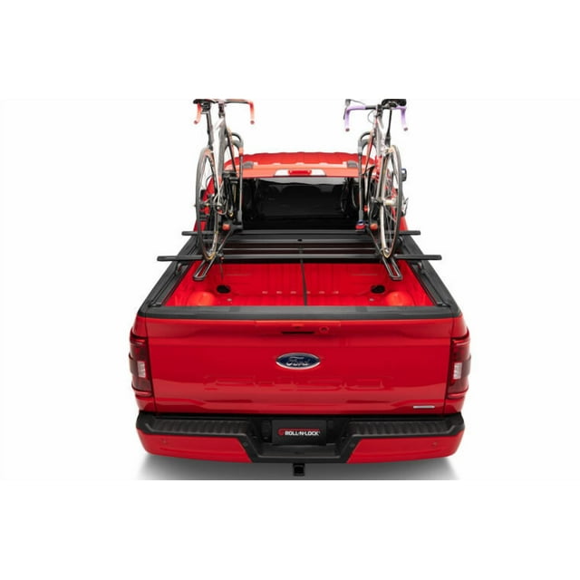 Roll-N-Lock Tonneau Cover 449M-XT M-Series XT; Manual Retractable; Lockable; Black; Vinyl Over Aluminum; With T-Slot Rails