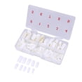 thumbnail image 1 of 500pcs Artificial French Nail Tips Full Cover False Nails Artificial Tips with Box for Art Salons Home DIY Manicure(White), 1 of 3