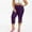 Purple, variant on Miluxas Plus Size Pants Women Plus Size Solid Hollow Elastic Waist Leggings Pants