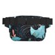 thumbnail image 3 of Fotbe Black Panther Floral Illustration Cangurera Cuadrada con Estampado de Doble Capa, Bolsa de Cintura Ajustable Mini para Hombres y Mujeres, 3 of 9