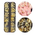 thumbnail image 3 of Kalolary 3 Boxes Nail Art Rhinestones Shiny Gold Metal for Nails Art Decoration, 3 of 5