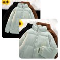 thumbnail image 3 of lkfuzj Men Puffer Jacket with Pocket Lightweight Packable Quilted Bubble Down Jackets Winter Insulated Thick Outwear Full Zip Bomber Jackets Fall Winter Warm Coat Tops, 3 of 3
