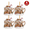 B, variant on 8 Pcs Christmas Coffee Cup Ornaments, 2D Acrylic Hanging Decorations for Christmas Tree, Cute Holiday Gift and Coffee Mug Ornaments for Home Party, Keychain Charm