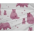 thumbnail image 5 of oneOone Polyester Spandex Pink Fabric Bear Fabric For Sewing Printed Craft Fabric By The Yard 56 Inch Wide, 5 of 6