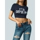 thumbnail image 5 of VISgogo Mujeres Casual Crop Tops, Adultos Letra y Corazón y Estampado de Flores Camiseta de Manga Corta Cuello Redondo VISgogo moda, 5 of 9