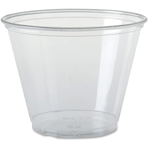 9 oz Ultra Clear Squat PET Cold Cup, TP9R (1,000 Count)