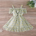 thumbnail image 1 of Qiopertar Robe d'Été en Chiffon pour Filles Bébés Enfants Robe Princesse en Solde à Moins de 5$ en Solde, 1 of 7
