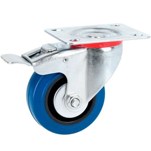 Rodaja Rueda Giratoria Con Freno Goma Elastica 3 In Surtek SURTEK RGO7B