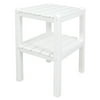 POLYWOOD® Traditional Recycled Plastic 2-Shelf Side Table