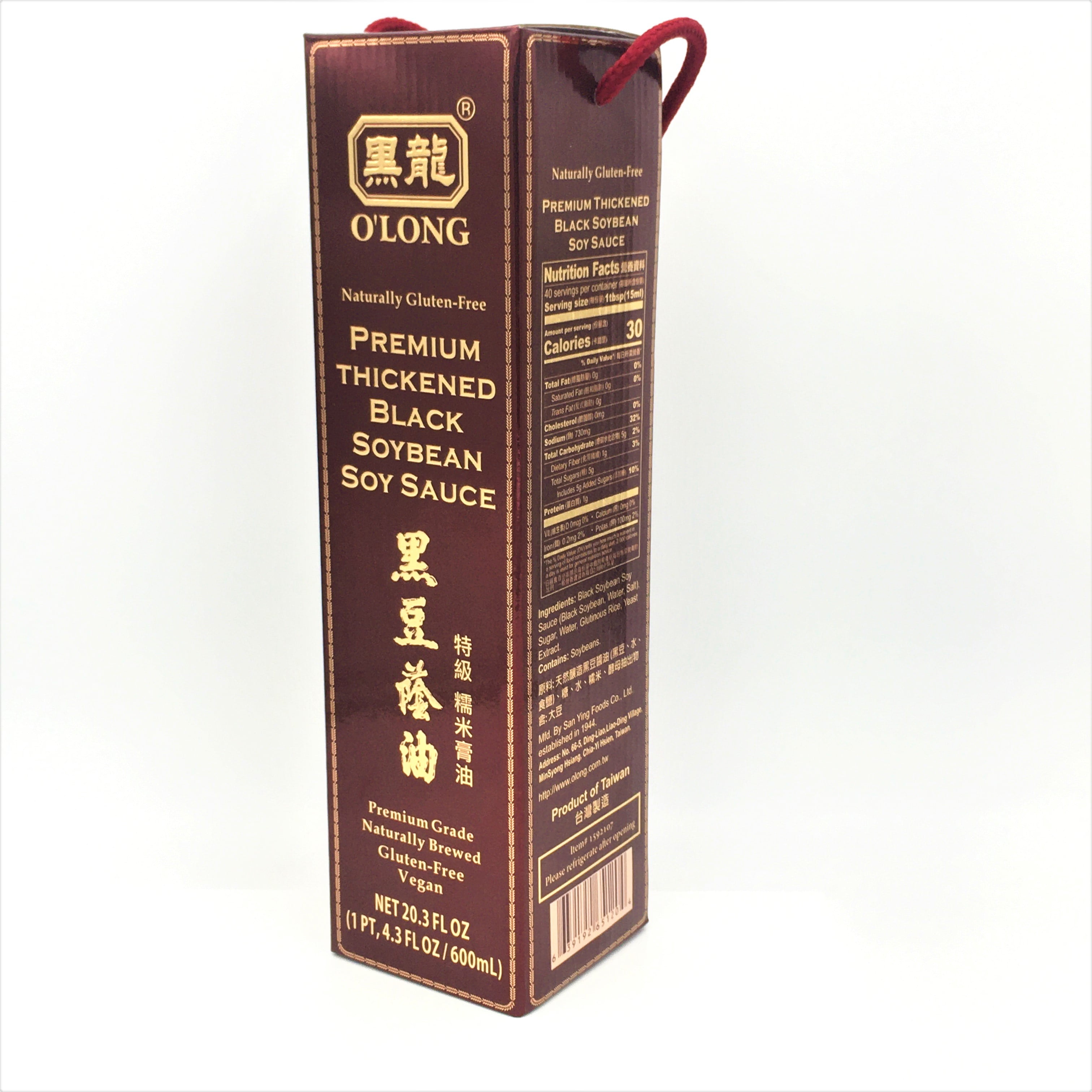 O'long Premium Thickened Black Soybean Soy Sauce 20.3oz