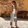 thumbnail image 3 of Fgvctg Womens Overalls Wide Leg Pant Vintage Tropical Graphic Overall Sleeveless Rompers Spaghetti Straps Jumpsuit Loose Bib Overalls Summer Beach Vacation Clothing With Pockets Light Brown 3XL, 3 of 4