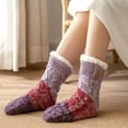 thumbnail image 3 of Women's Knit Fuzzy Socks, WinterWarm Cozy Sherpa Lined, Soft Fluffy Sleep Socks, Non Slip Super Soft Thick Floor Sock, 3 of 7