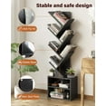 thumbnail image 5 of 6 Tier Tree Bookshelf, Small Bookcase with Storage Cabinet, Modern Tall Narrow Bookshelves Organizer, Floor Standing Book Shelf for Bedroom/Living Room/Home Office/Corner, 5 of 7