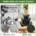 thumbnail image 4 of 3 Pcs Wood Plant Stand Indoor Outdoor, Round Wood Riser for Decor 3/4/5" Wooden Stool Display Stand Flower Pot Holder Small Planter Tray Modern Potter Decorative for Desktop Counter Room, 4 of 11