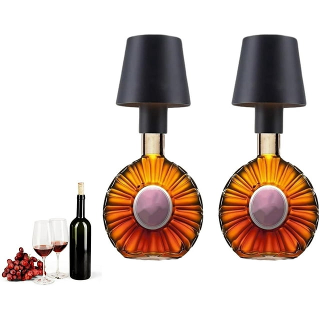 Lámpara de botella inalámbrica, lámpara de botella de vino LED, lámpara de mesa táctil inalámbrica, lámpara de mesa inalámbrica portátil táctil para bares, luces decorativas de botella de vino con ate