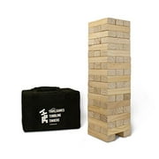 Yard Games Giant Tumbling Timbers with carrying case starts at 2.5-feet tall and builds to 5-feet