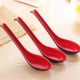thumbnail image 4 of 10PCS Red and Black Asian Soup Spoon with Hook-Chinese Style Spoon, Perfect for Rice Pho Ramen Nood, 4 of 5