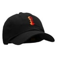 thumbnail image 5 of Incan Symbol Embroidered Unstructured Cotton Twill Cap - Black OSFM, 5 of 5