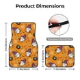 thumbnail image 5 of Naloa Halloween Witches Gnome Car Foot Mat Set of 4 Pieces - Universal Floor Liner Neoprene Full Set Floor Mats for Cars Trucks SUV, 5 of 7