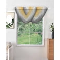 thumbnail image 2 of Waterfall Valances for Windows, Color Gradient Pattern Kitchen Sheer Valance Curtains, Rod Pocket Elegant Swag Valances for Living Room Bedroom, 47.2"x38.5", 1 Panel, 2 of 8