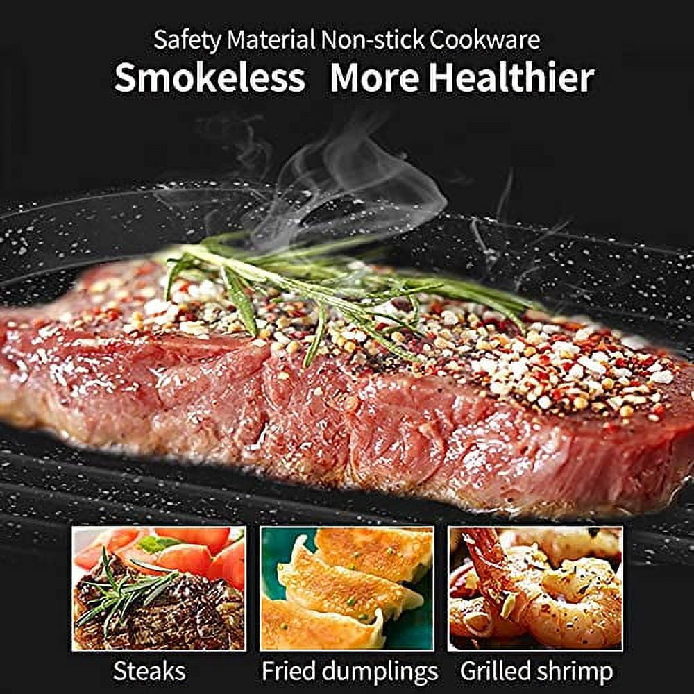 Liven Electric Grill With Hot Pot,Multifunctional Indoor Teppanyaki Grill/Korean BBQ/Shabu Shabu Hot Pot,Separate Temperature Control,3.6L Capacity for 2-10 People,SK-J6868