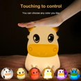 thumbnail image 4 of Night Light for Kids Cute Night Light Portable 7-Color Touching Control Silicone Nightlight Perfect Gift for Birthday Children’s Day, 4 of 5