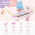 thumbnail image 5 of Gymax Electronic Kids Piano Toy 37 Keys Piano Keyboard w/ Detachable Legs Stool, 5 of 10