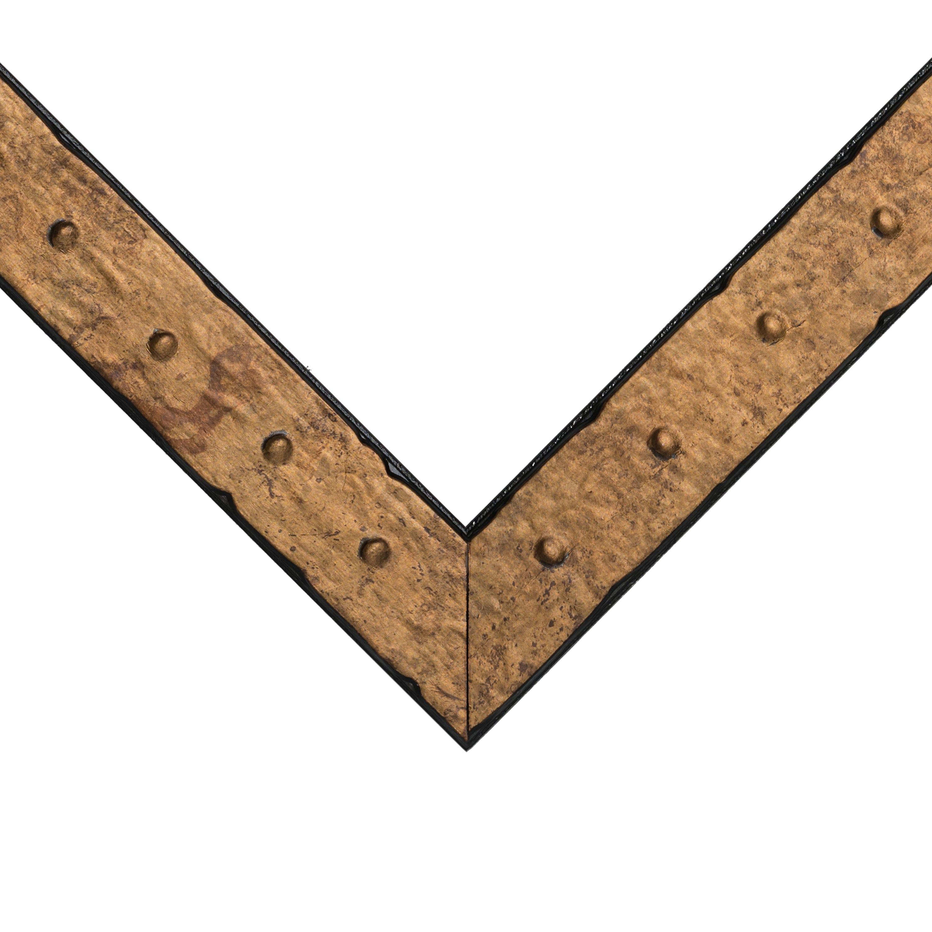 Craig Frames Rivet, 18x24 Picture Frame, Tarnished Gold