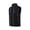 Black, variant on Men's Stand Collar Full Zip Plush Fleece Vest, Side Storage Pockets Soft Thick Cozy Layer Town Strolls Brown L