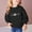Black, variant on Spazoro Kids Girls Pullover Shirts Tee, Long Sleeve Spring and Summer Solid Color Fashion Round Neck Casual Tops for Child Girls Black Size 7 T