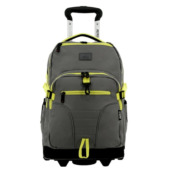J World Unisex Luna 19.5" Multi-Purpose Laptop Rolling Backpack, Grey