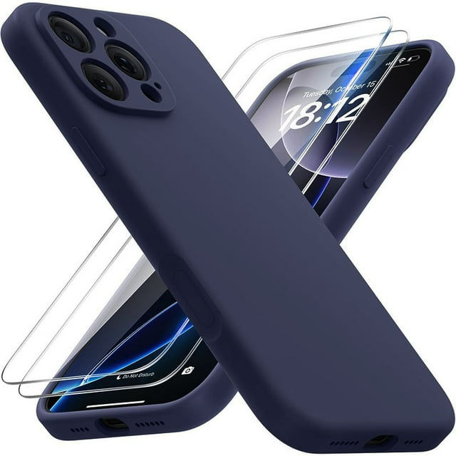 CUITING 3pcs (1 Phone Cover + 2 Clear Screen Protectors) Liquid Magnetic Phone Case Compatible with iPhone 17 16 15 14 13 12 11 and Their Series Models. iPhone 17 Phone Case. Phone