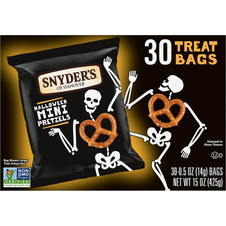 2 pack) Snyder's of Hanover Mini Pretzels, Halloween Treats Snack