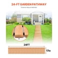 thumbnail image 2 of Cedar Garden Path, 24' L x 17" W, Roll Out Wood Walkway with Wire Rope for Outdoor, 2 of 6