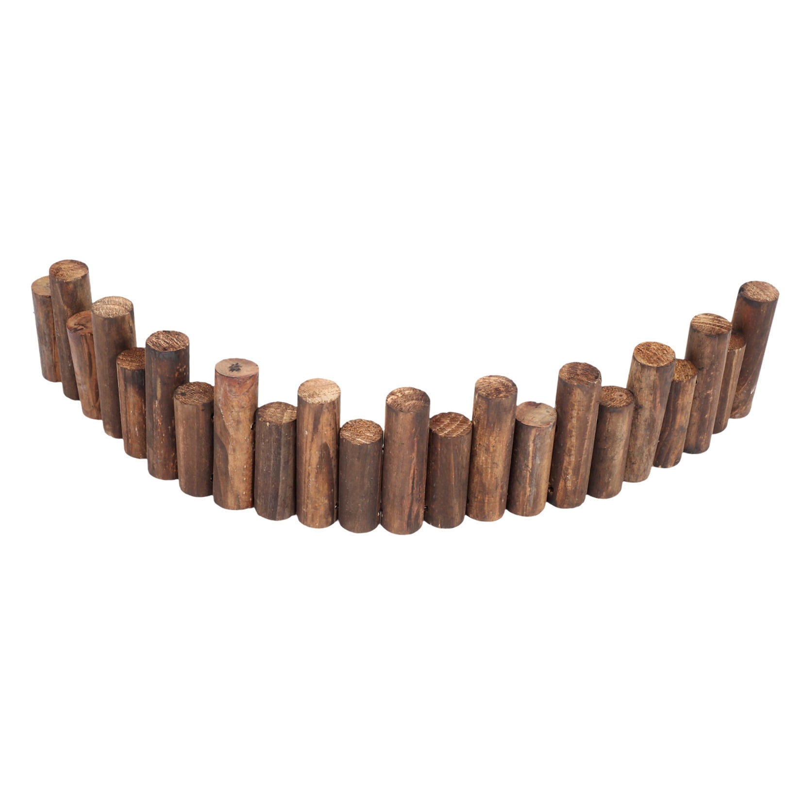Masteelf Wooden Garden Fence, Decorative Wood Garden Edging Border For Flower Bed And Landscape Fencing Outdoor Fence For Yard And Patio Path Edging