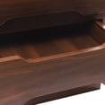 thumbnail image 6 of Modern 3 Drawers Nightstand Bedroom Storage Bedside Table LED Lighting End Desk Brown, 6 of 10