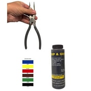Liquid Leather Dip and Grip Rubberized Plastic Coating, Black 8 fl oz Bottle, Slip-Resistant Finish