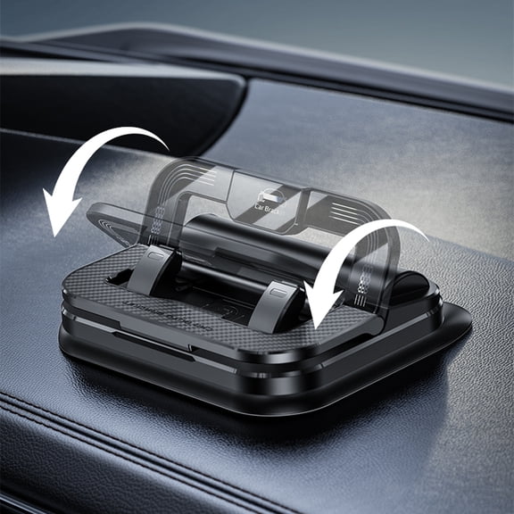 Car Phone Holder 360 Degree Rotation, Suitable for Car Navigation in-Car Dashboard, 2026 New universal 360 Phone Holder Rotating Car, Horizontal and Vertical, Suction Cup Fixed Non-Slip (Blakc)