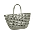 thumbnail image 4 of Bolso tote tejido para mujer, elegante, de gran capacidad, con asa superior para ir al trabajo y citas. Verde claro, 4 of 9