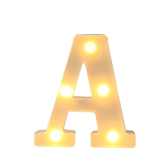 LED Light Up Plastic Letter Sign for Home Party and Holiday Decoration