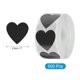 thumbnail image 2 of Etiquetas de corazón de vinilo autoadhesivas Uxcell de 1 pulgada para tienda, hogar y oficina, 500 piezas, negro, 2 of 6