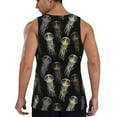thumbnail image 3 of Haiem Jellyfish Men Workout Tank Top Gym Bodybuilding Sleeveless Muscle T Shirts Athletic Tank Breathable Workout Shirt-Large, 3 of 9
