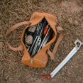 thumbnail image 4 of Bolso de herramientas de utilidad, kit de herramientas de Camping en rollo de gran capacidad para electricistas, fontanería, jardinería, kit de herramientas para acampar, 4 of 5