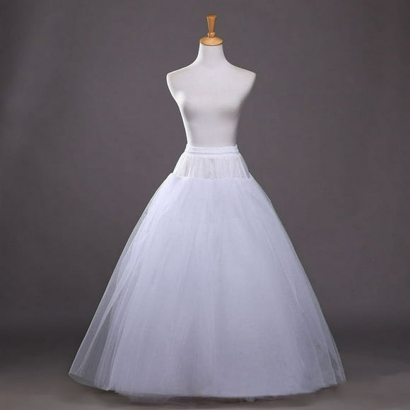 Wedding Petticoat Bridal Hoop Hoopless Crinoline Half Slip Prom Underskirt Fancy Skirt New