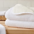 thumbnail image 5 of Great Bay Home Cotton Two-Toned Reversible Quick-Dry Towel Set  (6 Piece Set, White / Ivory), 5 of 6