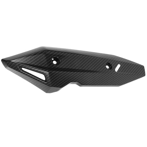 Generic Black Plastic Motorcycle Exhaust Heat Shield Tailpipe Guard Sturdy