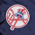 thumbnail image 4 of Women's Mitchell & Ness Navy New York Yankees Team 2.0 Satin Raglan Full-Snap Jacket, 4 of 4