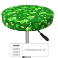 thumbnail image 4 of Fotbe St Patrick's Day2 Stool Covers Round,Waterproof Round Bar Stool Covers Bar Chair Covers Washable Stool Cushion Slipcover for 12-14 Inch Chair-14 inch, 4 of 7