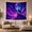Nebula Wolf, variant on Three Wolves Gazing at Aurora Moon in Mystical Night Landscape, Dreamy Celestial for Nature Lovers, Wildlife Wall Art, Housewarming Gift Tapestry Wall Hanging for Bedroom and Living Room